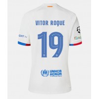 Barcelona Vitor Roque #19 Auswärtstrikot 2023-24 Kurzarm